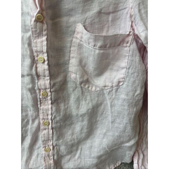 CP Shades Linen Marella Button Down Tunic Pastel Pink, Small, $235 C31 - Picture 4 of 8